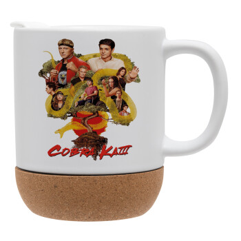 Cobra Kai tree, Ceramic coffee mug Cork (MAT), 330ml (1pcs)