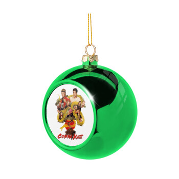 Cobra Kai tree, Green Christmas tree ornament ball 8cm