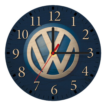 VW Volkswagen, Ρολόι τοίχου ξύλινο plywood (20cm)