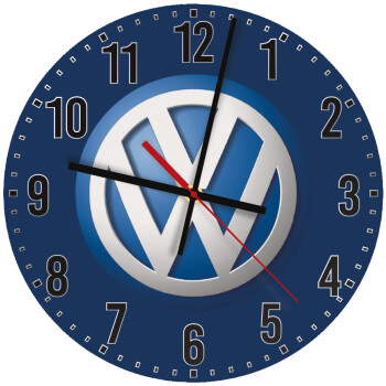 VW Volkswagen, Ρολόι τοίχου ξύλινο (30cm)