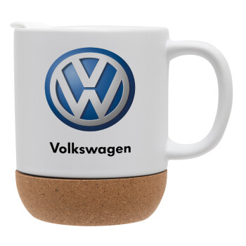 VW Volkswagen, Ceramic coffee mug Cork (MAT), 330ml (1pcs)