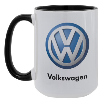 VW Volkswagen, Κούπα Mega 15oz, κεραμική Μαύρη, 450ml