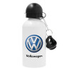 Metal water bottle, White, aluminum 500ml