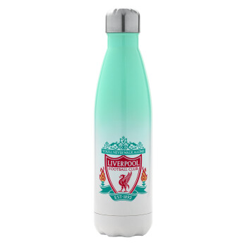 Liverpool, Metal mug thermos Green/White (Stainless steel), double wall, 500ml