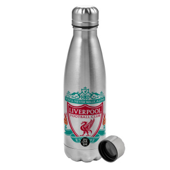 Liverpool, Metallic water bottle, stainless steel, 750ml