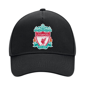 Liverpool, Adult Ultimate Hat BLACK, (100% COTTON DRILL, ADULT, UNISEX, ONE SIZE)