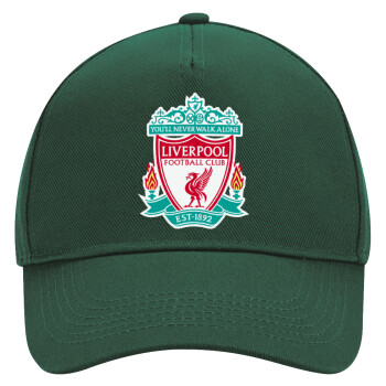 Liverpool, Adult Ultimate Hat GREEN, (100% COTTON DRILL, ADULT, UNISEX, ONE SIZE)