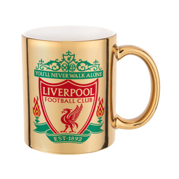 Liverpool, Mug ceramic, gold mirror, 330ml