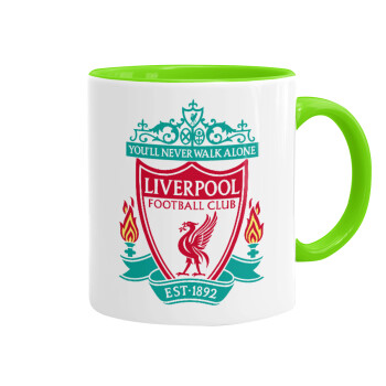 Liverpool, Mug colored light green, ceramic, 330ml