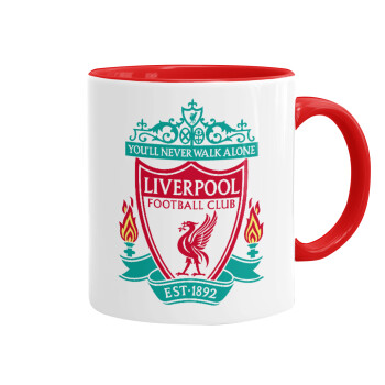 Liverpool, Mug colored red, ceramic, 330ml