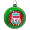 Green Christmas tree ornament bauble 8cm