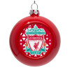 Red Christmas tree ornament bauble 8cm