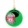 Green Christmas tree ornament ball 8cm