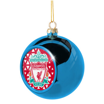 Liverpool, Χριστουγεννιάτικη μπάλα δένδρου Μπλε 8cm