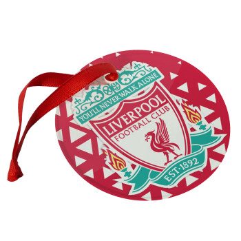 Liverpool, Christmas ornament glass 9cm