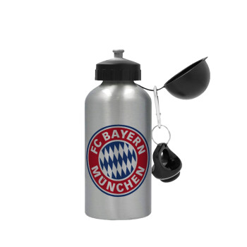 FC Bayern Munich, Μεταλλικό παγούρι νερού, Ασημένιο, αλουμινίου 500ml