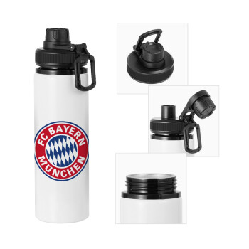 FC Bayern Munich, Metal water bottle with safety cap, aluminum 850ml