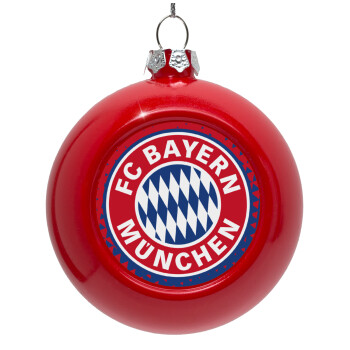 FC Bayern Munich, Red Christmas tree ornament bauble 8cm