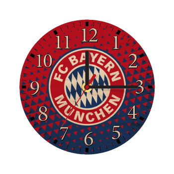 FC Bayern Munich, Ρολόι τοίχου ξύλινο plywood (20cm)