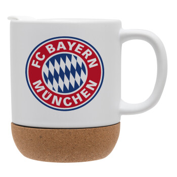 FC Bayern Munich, Κούπα, κεραμική με βάση φελού και καπάκι (ΜΑΤ), 330ml (1 τεμάχιο)