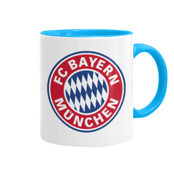 FC Bayern Munich, Mug colored light blue, ceramic, 330ml