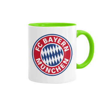 FC Bayern Munich, Mug colored light green, ceramic, 330ml