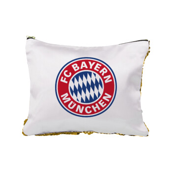 FC Bayern Munich, Sequin Gold Pouch Cosmetic Bag