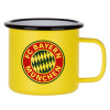 Metallic enamel MATT Yellow cup 360ml