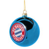 Blue Christmas tree ball ornament 8cm