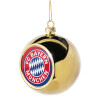 Golden Christmas tree ball ornament 8cm