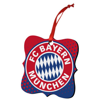 FC Bayern Munich, Χριστουγεννιάτικο στολίδι polygon ξύλινο 7.5cm