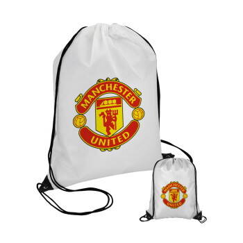 Manchester United F.C., Τσάντα πουγκί με μαύρα κορδόνια (1 τεμάχιο)