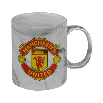 Manchester United F.C., Mug ceramic marble style, 330ml