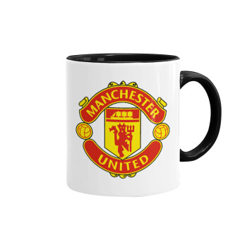 Manchester United F.C., Mug colored black, ceramic, 330ml