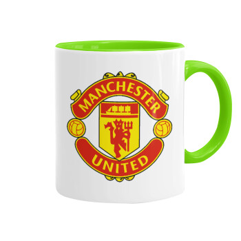 Manchester United F.C., Mug colored light green, ceramic, 330ml