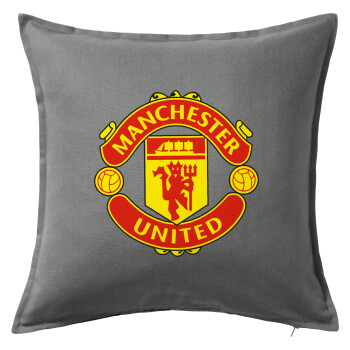 Manchester United F.C., Sofa cushion Grey 50x50cm includes filling