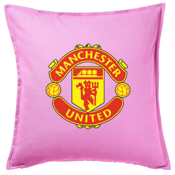 Manchester United F.C., Sofa cushion Pink 50x50cm includes filling
