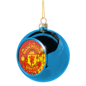 Manchester United F.C., Χριστουγεννιάτικη μπάλα δένδρου Μπλε 8cm