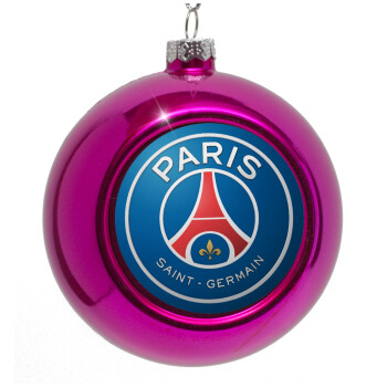 Paris Saint-Germain F.C., Purple Christmas tree ornament bauble 8cm