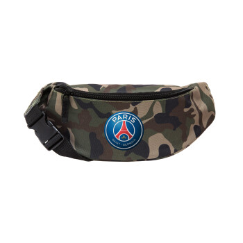 Paris Saint-Germain F.C., Unisex waist bag (banana) in Jungle camouflage color with 2 pockets