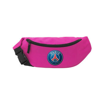 Paris Saint-Germain F.C., Unisex τσαντάκι μέσης (μπανάνα) χρώματος ΡΟΖ με 2 τσέπες