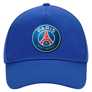 Paris Saint-Germain F.C., Ultimate Adult Hat BLUE, (100% COTTON DRILL, ADULT, UNISEX, ONE SIZE)