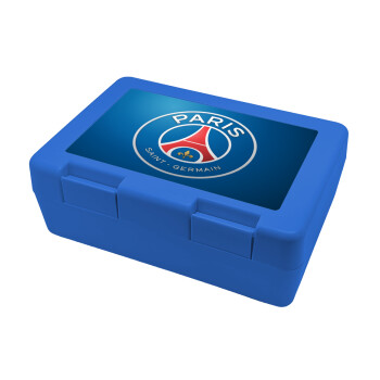 Paris Saint-Germain F.C., Children's cookie container BLUE 185x128x65mm (BPA free plastic)