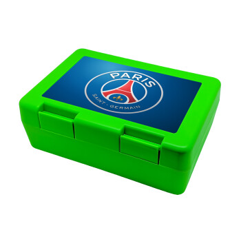 Paris Saint-Germain F.C., Children's cookie container GREEN 185x128x65mm (BPA free plastic)