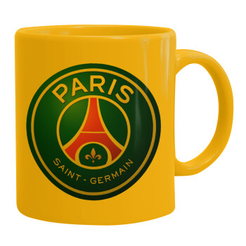 Paris Saint-Germain F.C., Κούπα, κεραμική κίτρινη, 330ml (1 τεμάχιο)