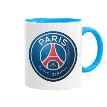 Paris Saint-Germain F.C., Mug colored light blue, ceramic, 330ml