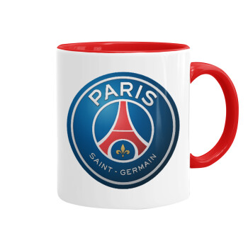 Paris Saint-Germain F.C., Mug colored red, ceramic, 330ml