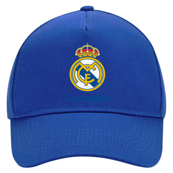 Real Madrid CF, Ultimate Adult Hat BLUE, (100% COTTON DRILL, ADULT, UNISEX, ONE SIZE)