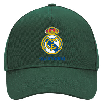 Real Madrid CF, Adult Ultimate Hat GREEN, (100% COTTON DRILL, ADULT, UNISEX, ONE SIZE)