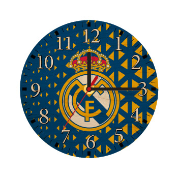 Real Madrid CF, Ρολόι τοίχου ξύλινο plywood (20cm)